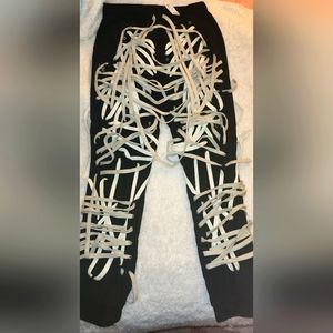 Lace up pants